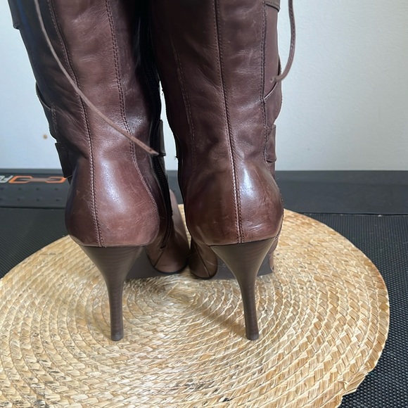 ZIGIBew York Leather Western Heel Booties Boots Size 7.5 - Picture 10 of 16